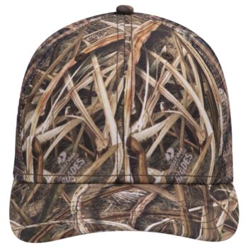 OTTO CAP Mossy Oak Camouflage Superior Polyester Twill 6 Panel Low Profile Mesh Back Trucker Hat Thumbnail