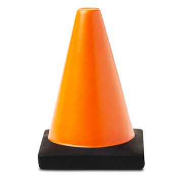 Construction Traffic Cone Shape Stress Ball Thumbnail