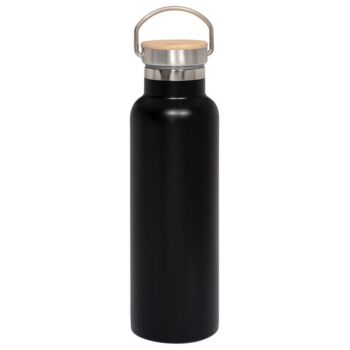 20oz Vacuum Insulated Water Bottle With Bamboo Lid Thumbnail