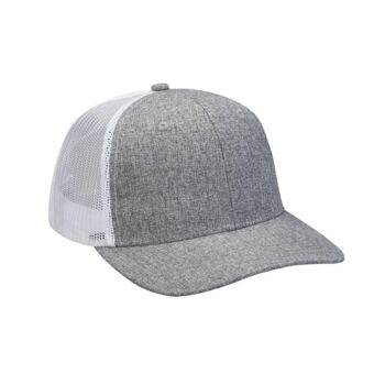 Heather Woven/Soft Mesh Trucker Style Cap Thumbnail