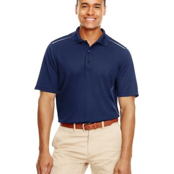 Men's Radiant Performance Piqué Polo with Reflective Piping Thumbnail