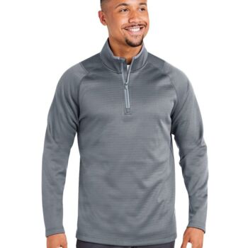 Men's Waffle Fleece Quarter-Zip Pullover Thumbnail