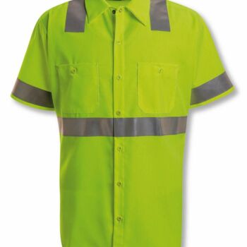 Men's High Visibility Safety Short Sleeve Work Shirt Thumbnail