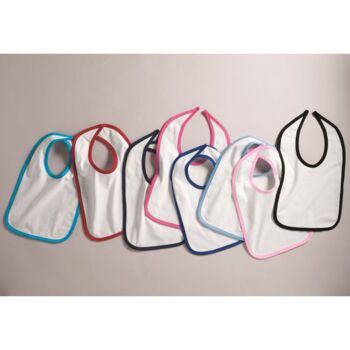Infant Contrast Trim Premium Jersey Bib Thumbnail