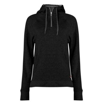 Women's FitFlex French Terry Quarter-Zip Hooded Pullover Thumbnail