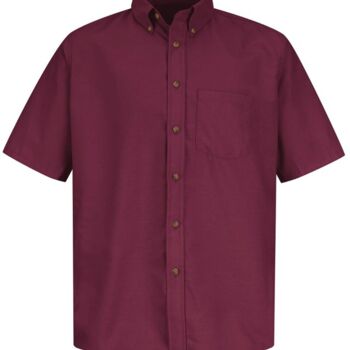 Men's Tall Poplin Short Sleeve Dress Shirt Thumbnail