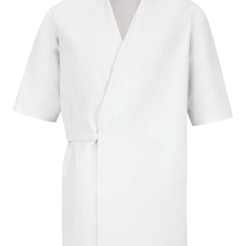 Men's Collarless Poplin Butcher Wrap Thumbnail