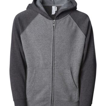 Toddler Lightweight Special Blend Raglan Zip Hood Thumbnail