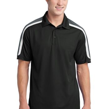 Tricolor Shoulder Micropique Sport Wick® Polo Thumbnail