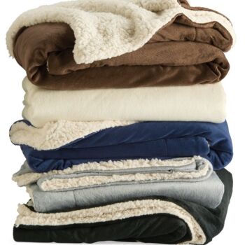 Alpine Fleece Micro Mink Sherpa Blanket Thumbnail
