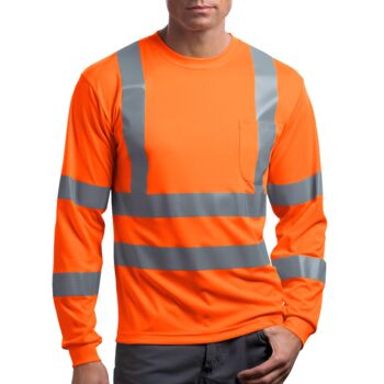 Ansi 107 Class 3 Long Sleeve Snag Resistant Reflective T Shirt Thumbnail